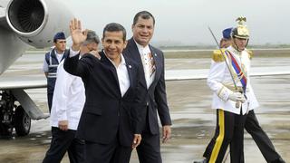 Correa y Humala destacaron importancia de trabajar por la paz [Fotos]