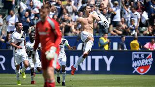 Ibrahimovic debuta en la MLS con espectacular doblete para Los Ángeles Galaxy [VIDEO]