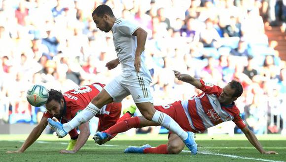 Eden Hazard firmó el 2-0 ante Granada por LaLiga Santander. (Foto: AFP)
