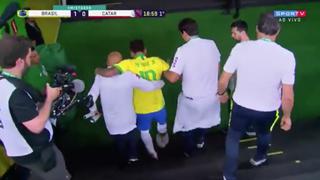 Neymar sale lesionado durante amistoso entre Brasil y Catar camino a la Copa América 2019 | VIDEO