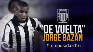 Alianza Lima: Jorge Bazán regresa como refuerzo al cuadro íntimo