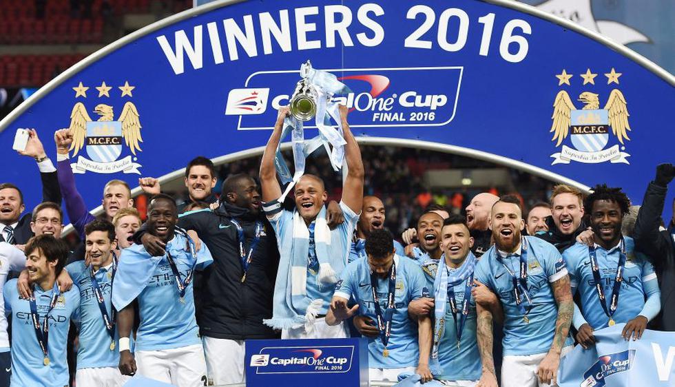 Manchester City venció 3-1 en penales al Liverpool y conquista la Copa de la Liga. (Reuters)