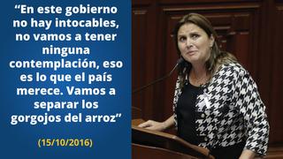 Marisol Pérez Tello y sus frases más polémicas a lo largo de su gestión