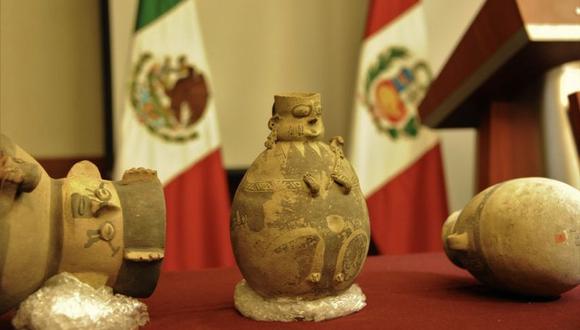 México señaló que las piezas son "ejemplos notables" de la alfarería, metalurgia y la industria textil de los estilos Nasca, Chimú, Inca, Lambayeque, Recuay y Chancay. (Mauricio Marat/INAH)