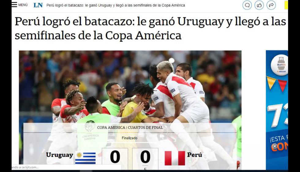 La reacción de la prensa en el mundo tras victoria de Perú sobre Uruguay en penales y clasificación a semifinales de Copa América 2019.