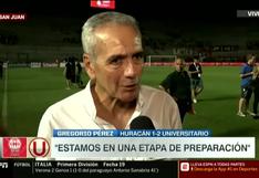 Gregorio Pérez tras victoria de Universitario contra Huracán:  “Vamos por buen camino” [VIDEO]