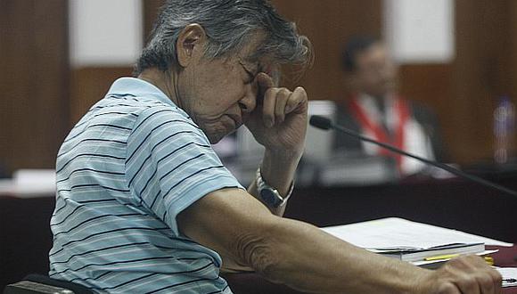 Alberto Fujimori durante la audiencia del juicio en su contra. (David Vexelman)