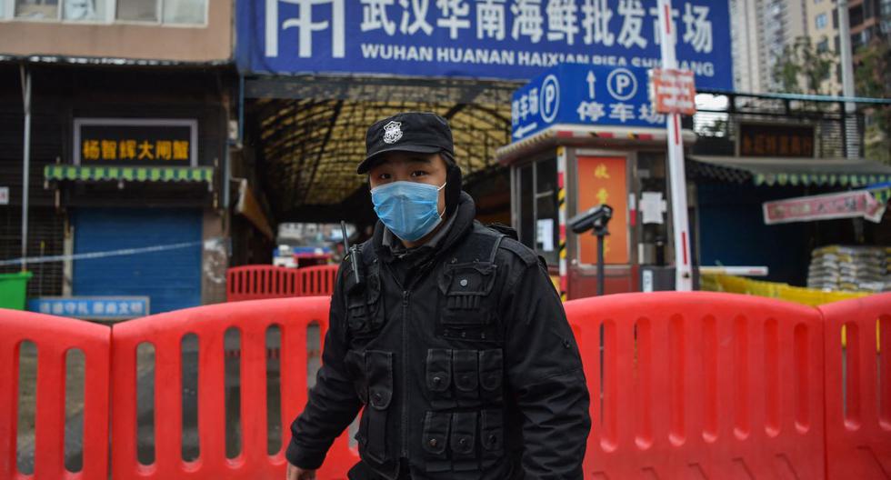 El mercado de animales salvajes de Wuhan, donde se habría originado el coronavirus covid-19. (Hector RETAMAL / AFP).