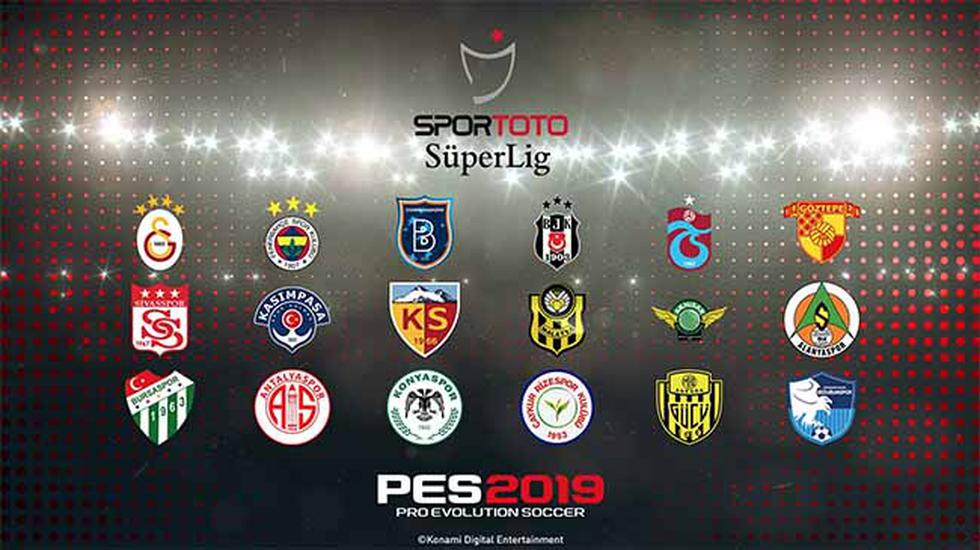 La liga turca llegará de forma oficial en la próxima entrega del PES 2019.
