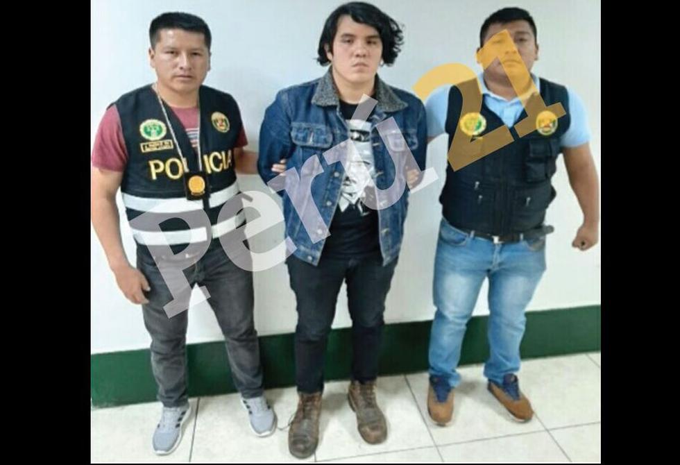 Kevin Villanueva, cuñado de Solsiret, fue detenido en Huaraz tras hallarse indicios de su responsabilidad en el caso. (PNP)