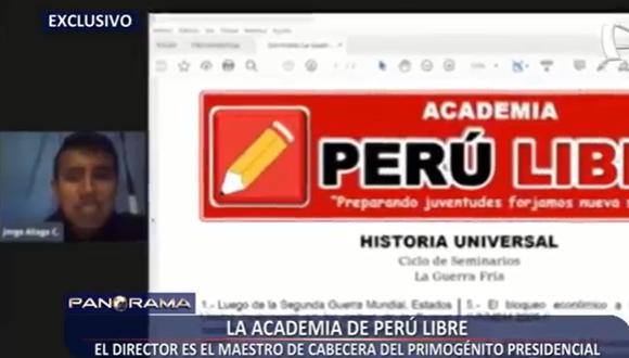 La academia de Perú Libre imparte contenidos políticos a fines al partido. (Foto: captura)