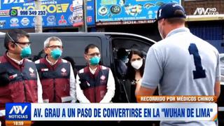 Médicos de China evaluaron calles de La Victoria ante incremento del comercio ambulatorio