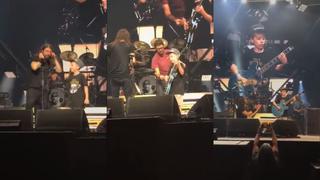 Niño sorprende en concierto de Foo Fighters y toca canción de Metallica [VIDEO]