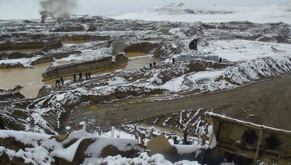 Tierra de nadie. En Pampa Blanca los mineros ilegales operaban impunemente. (Ministerio Público)