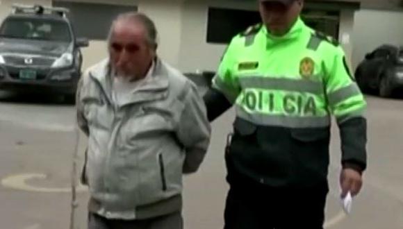 Curandero fue identificado como Saturnino Chihuán Torres, de 68 años. Este fue detenido por la Policía Nacional del Perú. (Captura)