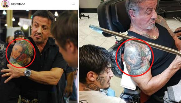 Sylvester Stallone ya no luce el tatuaje del rostro de Jennifer Flavin tras su divorcio.