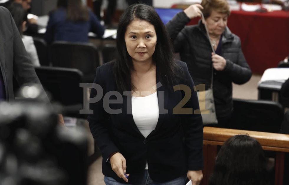 Audiencia de prisión preventiva contra Keiko Fujimori. (Renzo Salazar/ Perú21)