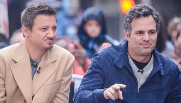 Mark Ruffalo y Jeremy Renner se hicieron amigos cercanos grabando juntos para la saga de Avengers. (Getty Images)