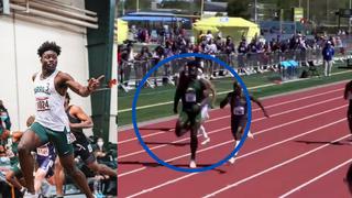 Jugador de fútbol americano “corre como el viento” en prueba de atletismo
