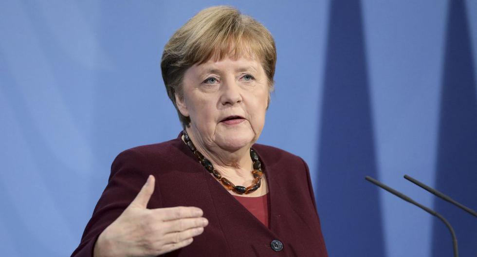 Imagen de la canciller Angela Merkel, (Michael Sohn / POOL / AFP).
