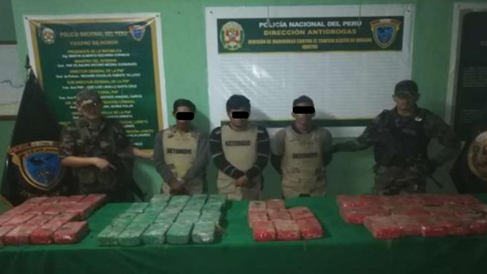 La Policía Nacional detuvo a 8 personas, a quienes les incautaron 200 kilos de clorhidrato de cocaína. (Foto: Ministerio del Interior)