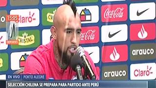 Perú vs. Chile: Arturo Vidal asegura que no piensa en "revancha" por 'Pacto de Lima' | VIDEO