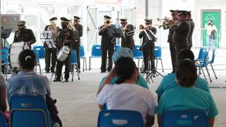 Banda de Músicos del Ejército llevó alegría a niños en Jornada de Vacunación en La Videna