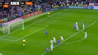 Barcelona vs. Frankfurt: Memphis Depay canjeó penal por gol para el segundo de los blaugranas [VIDEO]