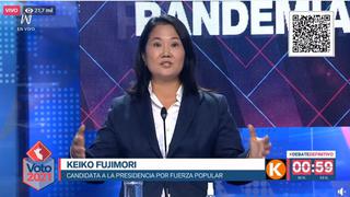 Keiko Fujimori: “Está acechando una amenaza terrible para nuestro país, me refiero al populismo y a la izquierda radical”