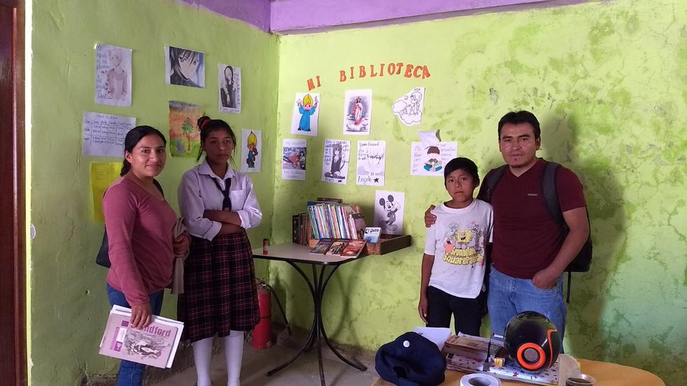 Danny Bernales llevó la iniciativa del plan de lectura hacia las familias de Apurímac. (Foto: Apurímac)