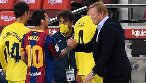 Ronald Koeman dio detalles sobre la ausencia de Lionel Messi. (Foto: AFP)