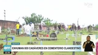 Exhuman 800 cadáveres de cementerio clandestino en Iquitos