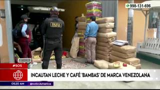 Chorrillos: Intervienen fábrica clandestina donde adulteraban leche y café de marcas venezolanas