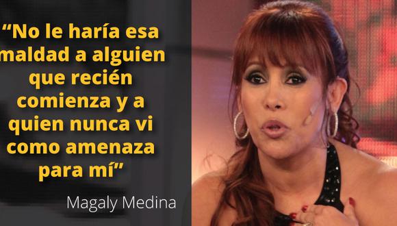 Magaly negó estar relacionada a la salida de la periodista Carolina Dabdoub.