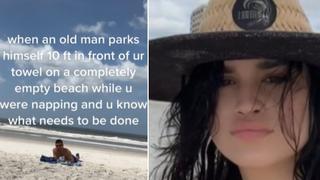 Joven revela la reacción que tuvo al ver que un desconocido se puso muy cerca de ella en una playa vacía