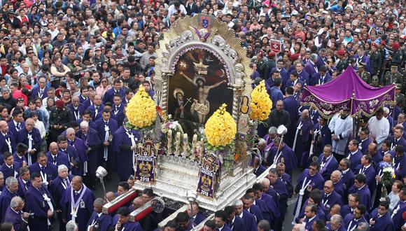 Los desvíos por la procesión del Señor de los Milagros. (Foto:  Andina)