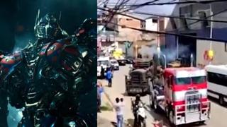 Transformers en Cusco: Vehículo de la película sufre falla mecánica