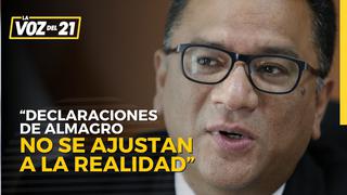 Juan Manuel Benites sobre Almagro: “Sus declaraciones no se ajustan a la realidad”