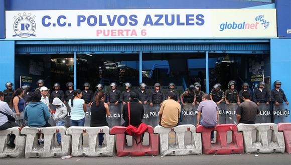 Centro Comercial Polvos Azules fue intervenido. (Foto: Referencial / Agencia Andina)
