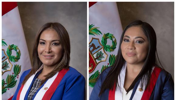 PROTEGIDAS. Las congresistas Magaly Ruiz y Heidy Juárez también son investigadas en la Fiscalía por los casos ‘Mochasueldos’. (Foto: Andina)