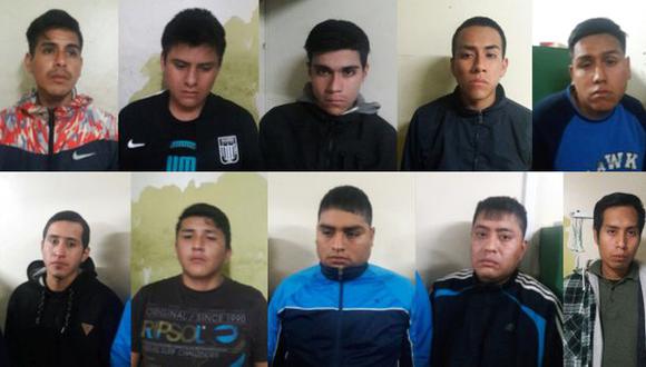 Barristas de Alianza Lima fueron capturados tras balear a hinchas de Universitario. (Mininter)