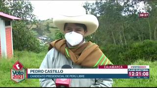 Pedro Castillo: “Espero que hoy sea un día con bastante tranquilidad, muy reflexivo para el país”