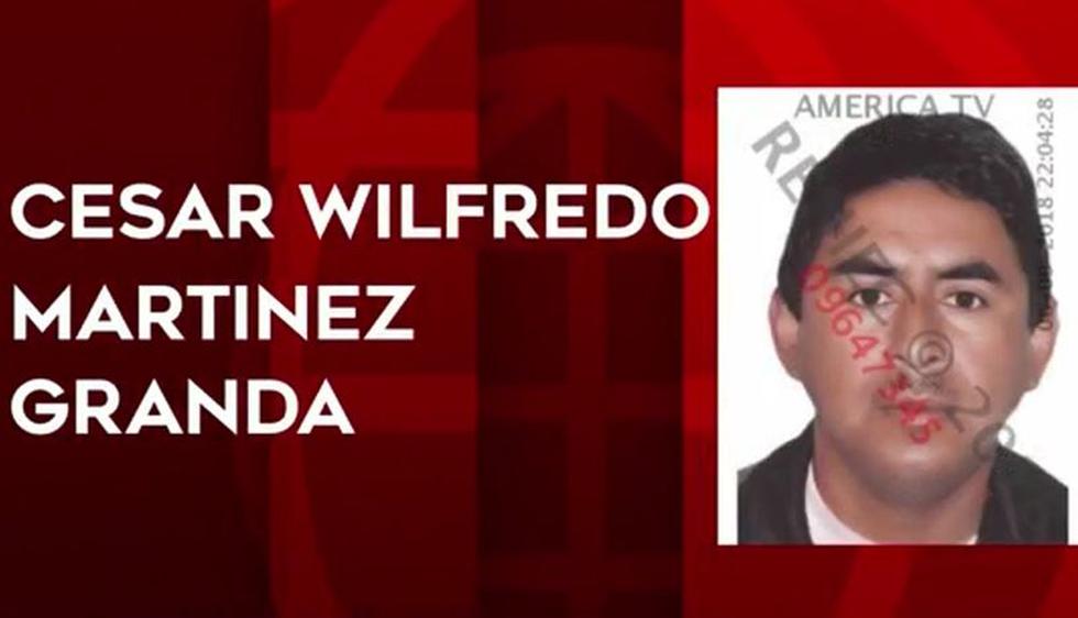Wilfredo Martínez es buscado por la Policía Nacional. (América Noticias)