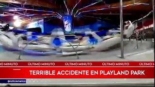 Play Land Park: Accidente en juego mecánico deja dos personas heridas 