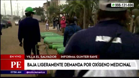 Slightly lower demand for medicinal oxygen in Villa El Salvador (VIDEO)