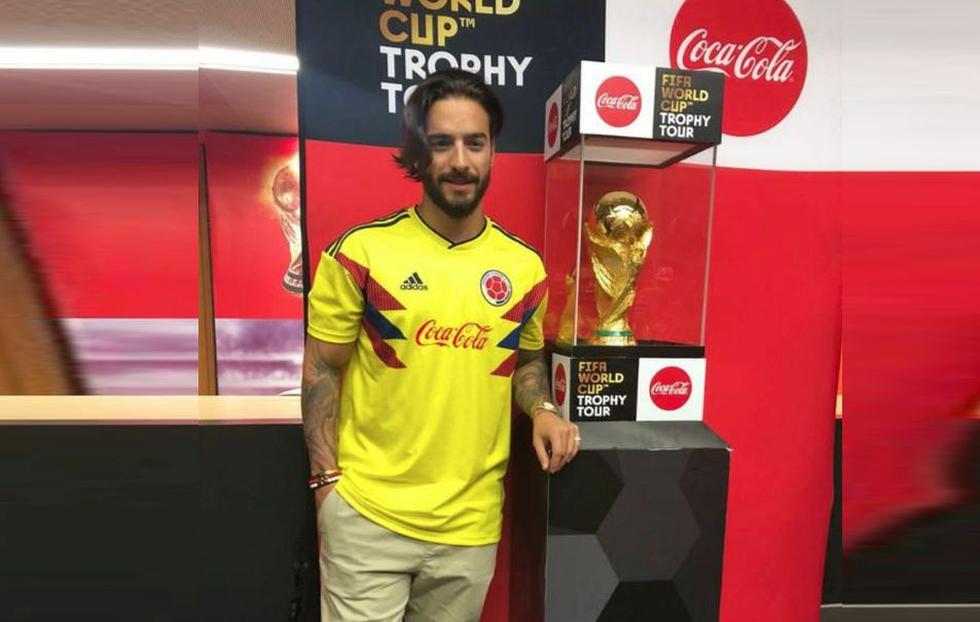 Maluma ofreció un concierto para despedir el trofeo de la Copa Mundial de la FIFA Rusia 2018 en su paso por su país, Colombia. (Instagram/@maluma)