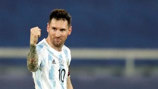 Lionel Messi celebró su primer gol de Copa América 2021 con salto ‘Maradoniano’ [FOTO]