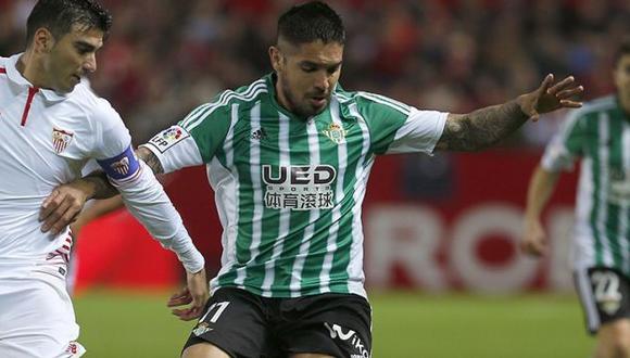 Juan Vargas fue declarado transferible por el Real Betis. (EFE)