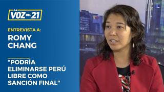 Romy Chang: “Podría eliminarse Perú Libre como sanción final”