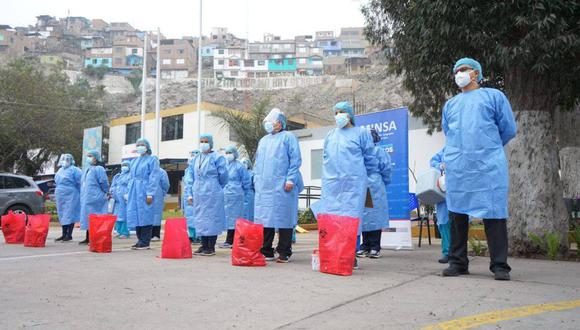 Una brigada del Ministerio de Salud llegó hasta el asentamiento humano María Herrera Acosta en El Agustino. (Foto: Minsa)